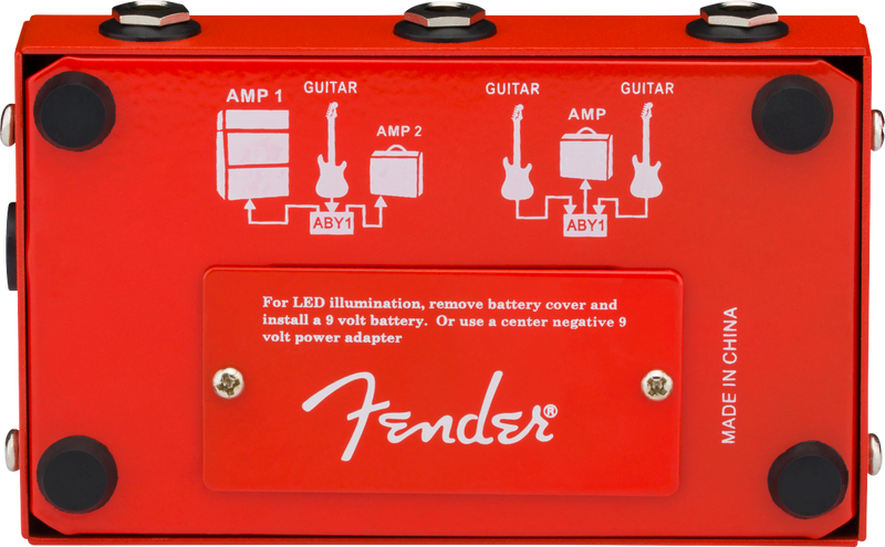 Fender 2-Switch ABY Pedal - Red