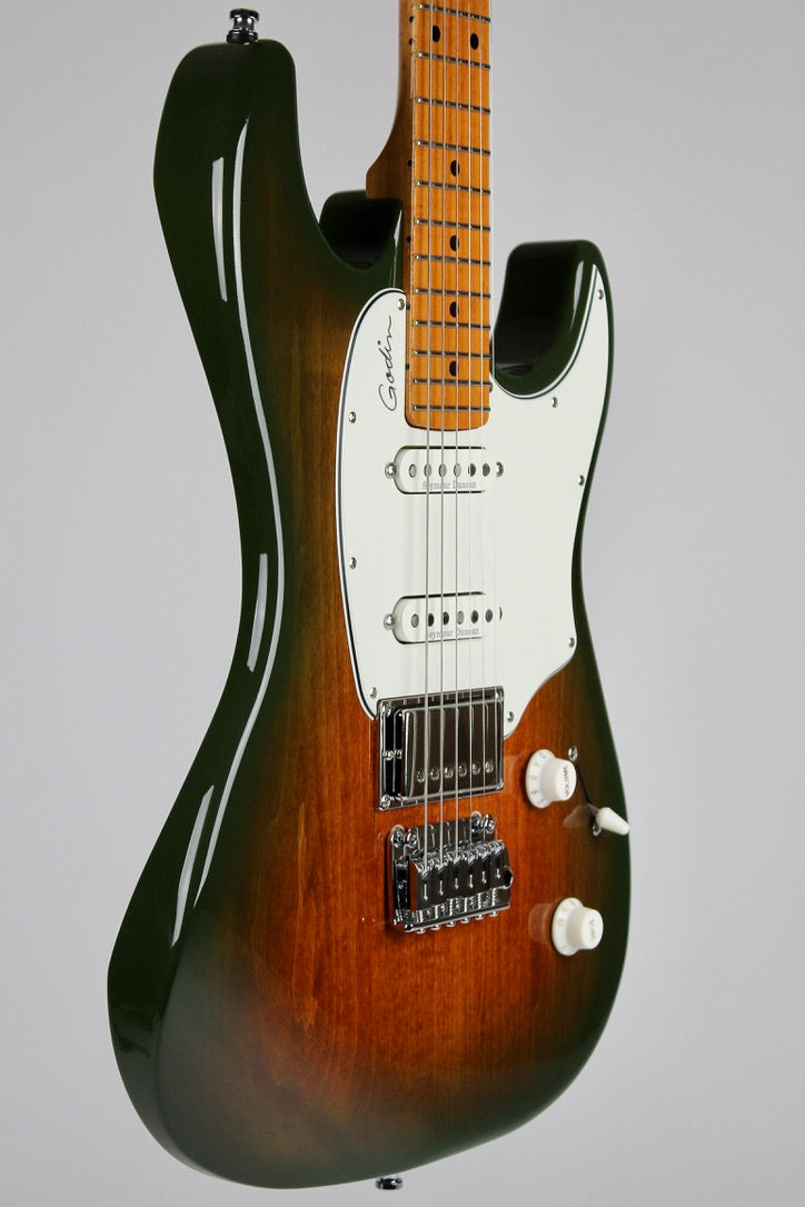 Godin Session Pro Prototype - Copper Green Burst (usagé)