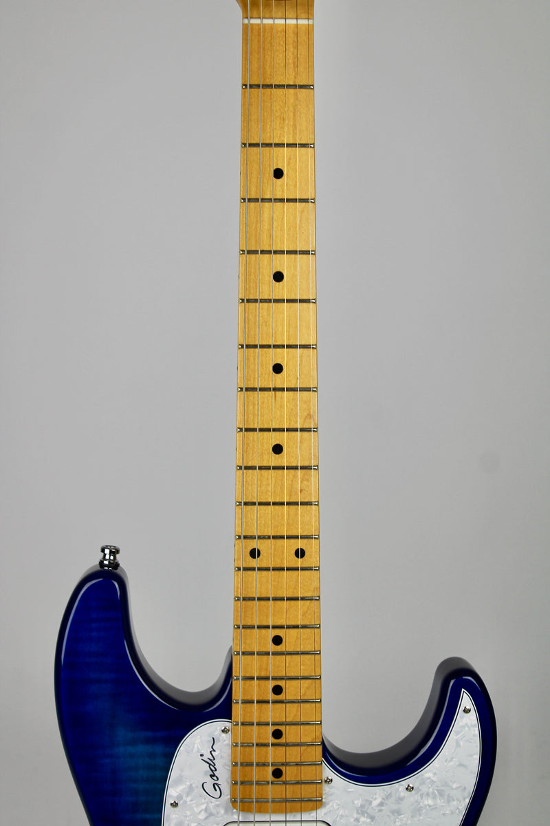 Godin Session T-Pro Limited Edition - Flame Blue Burst (B-Stock)