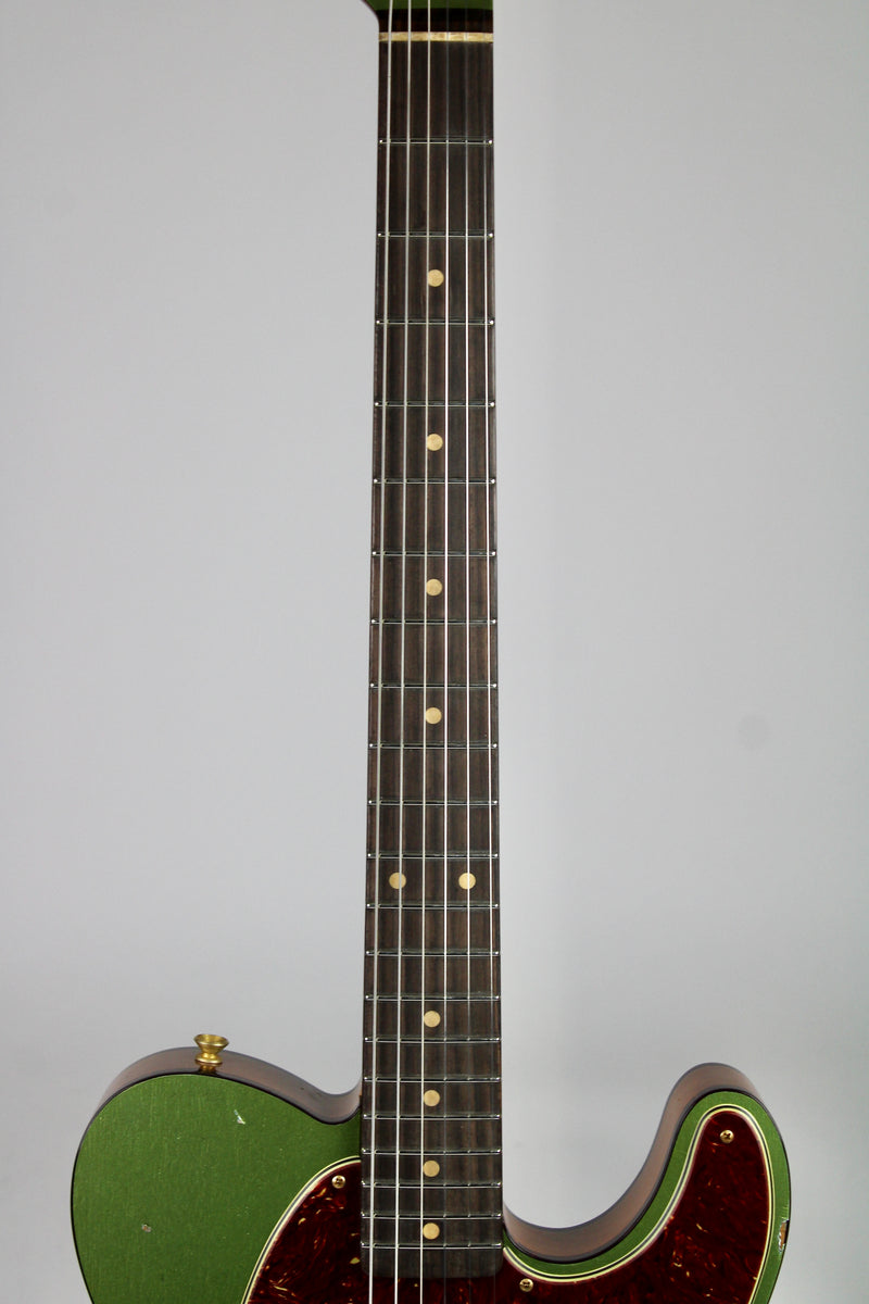 Fender Custom Shop Limited Edition Bow Tie Telecaster Custom Relic - Aged Sage Green Metallic