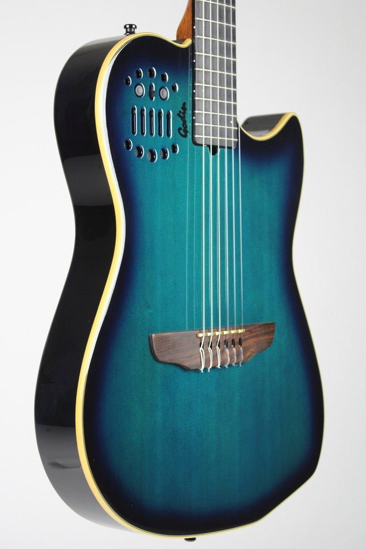 Godin Multiac Nylon SA HG 1996 - Blue Burst (used)