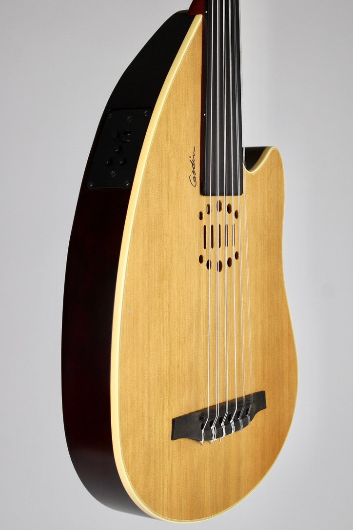 Godin Multiac Multioud SG Fretless Prototype - Natural (B-Stock)