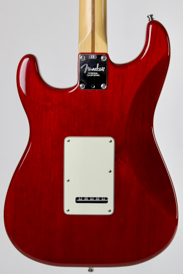 Fender American Deluxe Fat Stratocaster - Crimson Red Transparent (used)