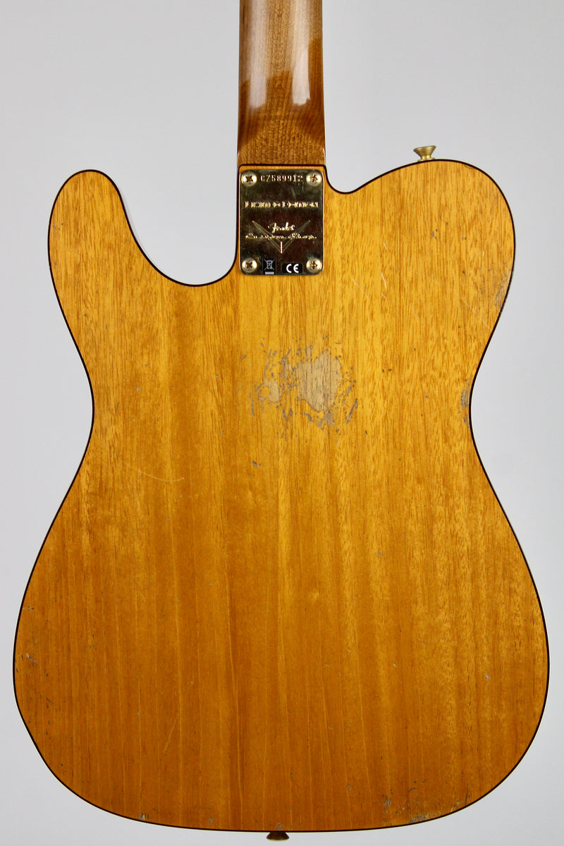 Fender Custom Shop Limited Edition Bow Tie Telecaster Custom Relic - Aged Sage Green Metallic