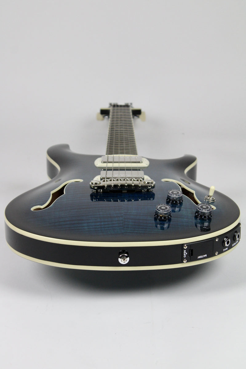 PRS SE Hollowbody II Piezo Electric-Acoustic Hybrid - Peacock Blue Smokeburst