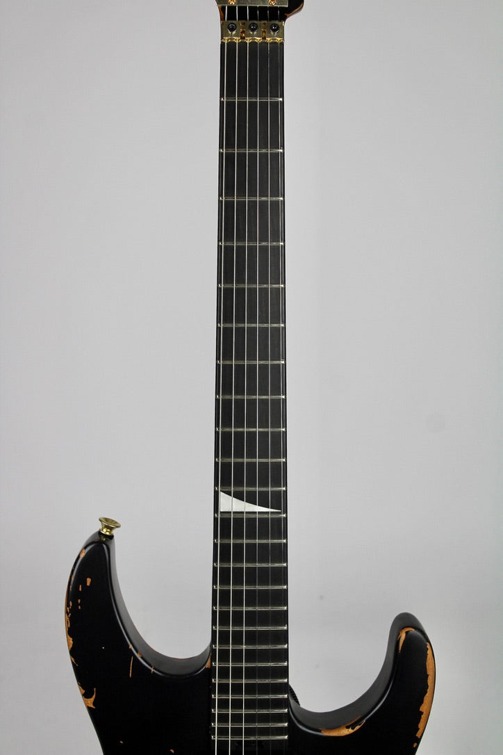 Jackson Pro Series Signature Phil Collen PC1-E - Worn Black w/Foam Core Case