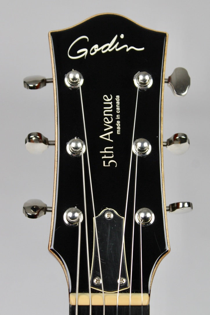 Godin Archtop 5th Avenue Uptown Bigsby - Flame Maple Sunrise (used)