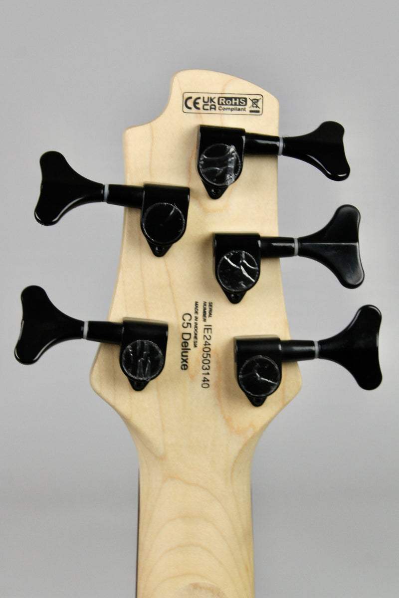 Cort C5 Deluxe Artisan Series Basse Électrique 5 cordes - Candy Red (démo)