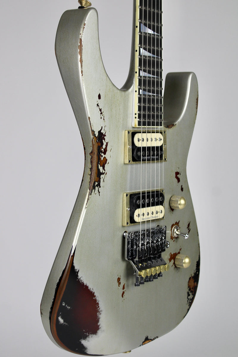 Jackson Custom Shop Limited Soloist - Inca Silver over Sunburst Tour Relic