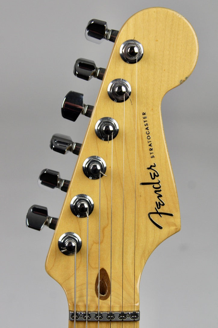 Fender American Deluxe Fat Stratocaster - Crimson Red Transparent (used)