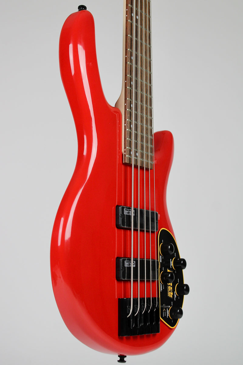 Cort C5 Deluxe Artisan Series Basse Électrique 5 cordes - Candy Red (démo)