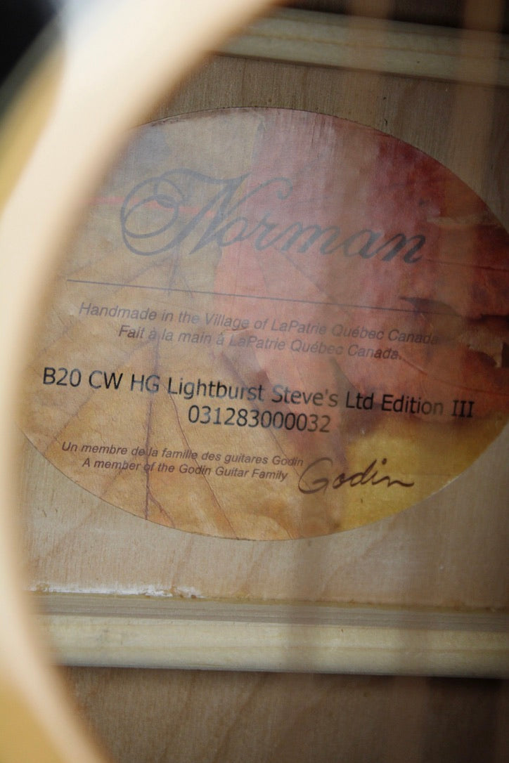 Norman B20 CW HG Steeve’s Limited Edition III - Lightburst