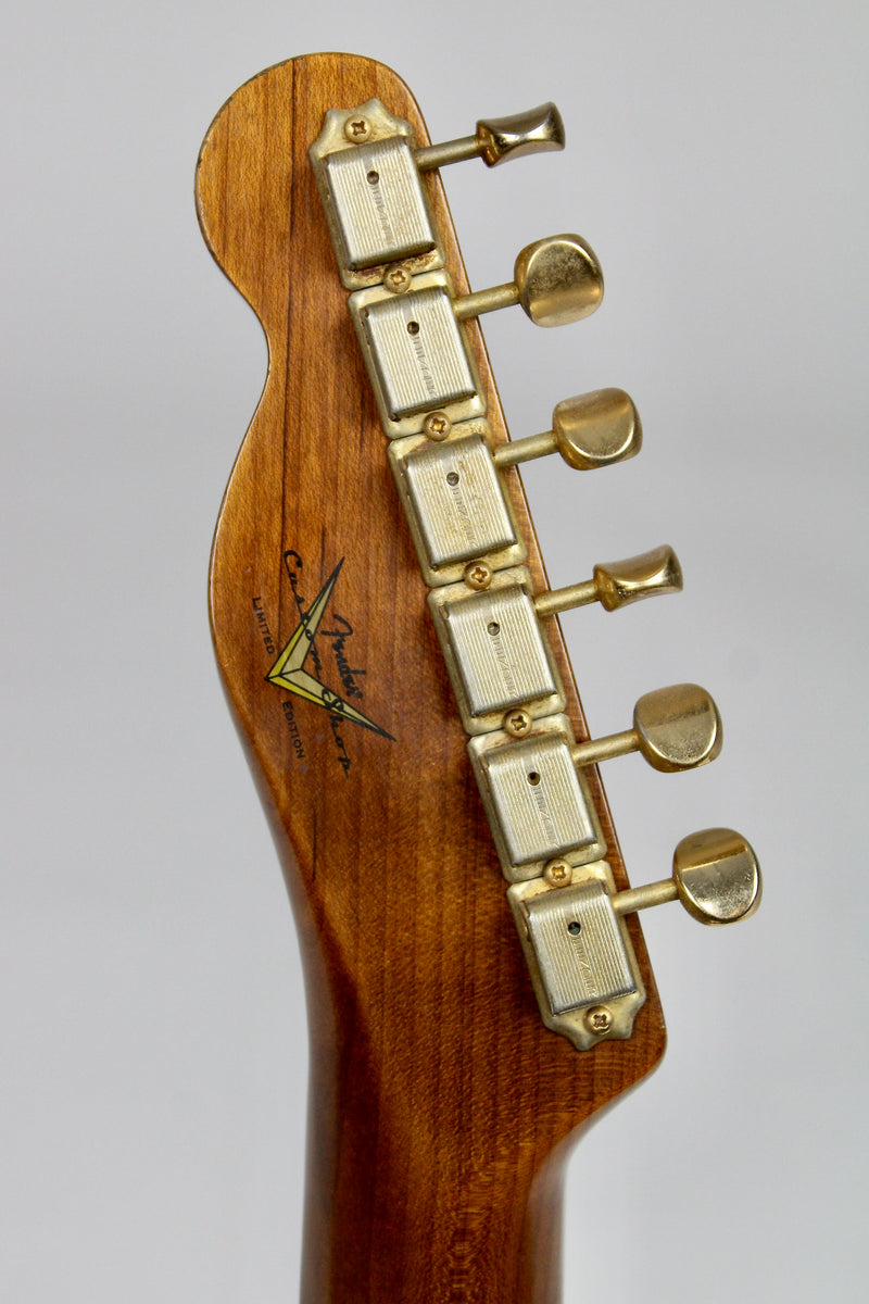 Fender Custom Shop Limited Edition Bow Tie Telecaster Custom Relic - Aged Sage Green Metallic
