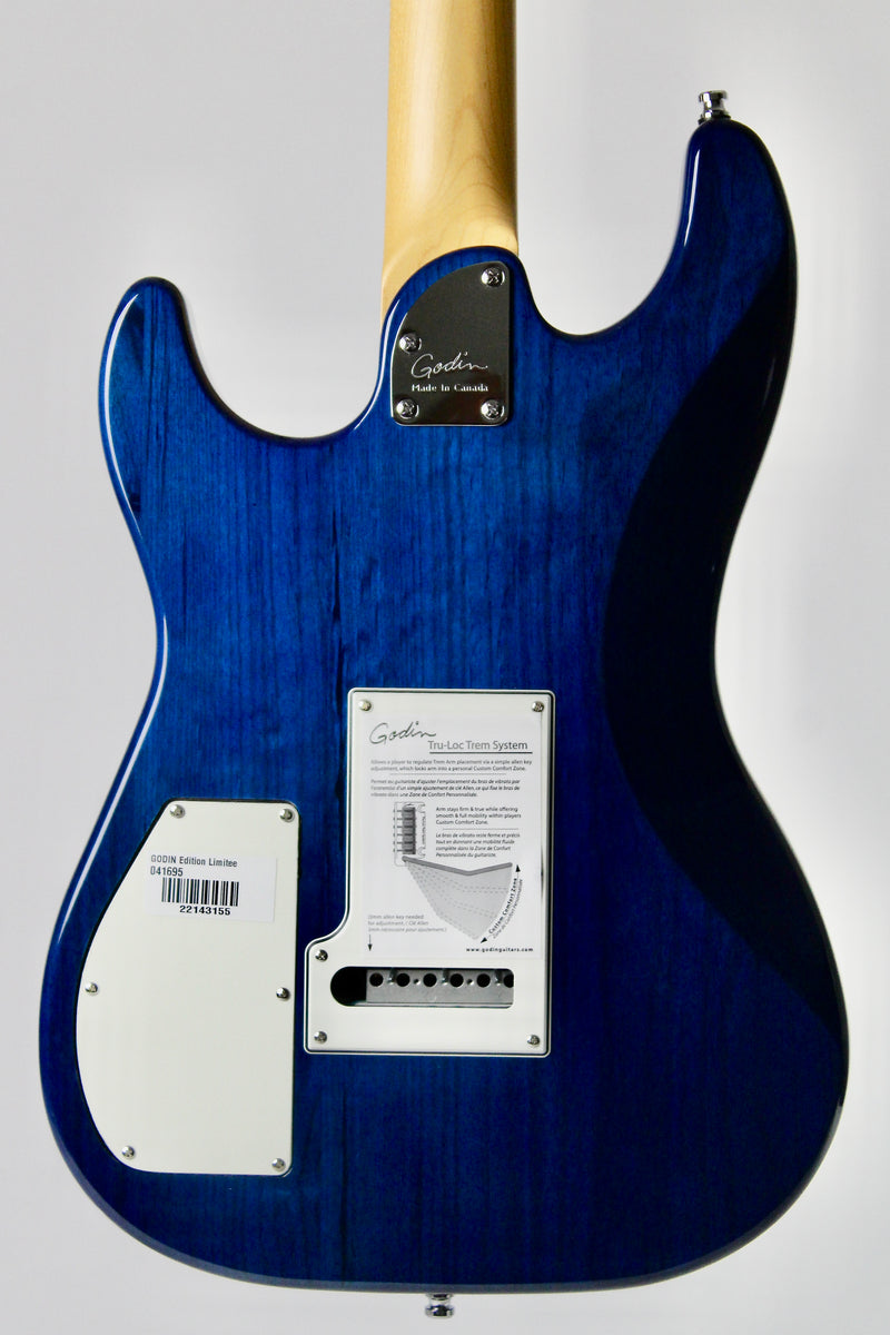 Godin Session T-Pro Limited Edition - Flame Blue Burst (B-Stock)
