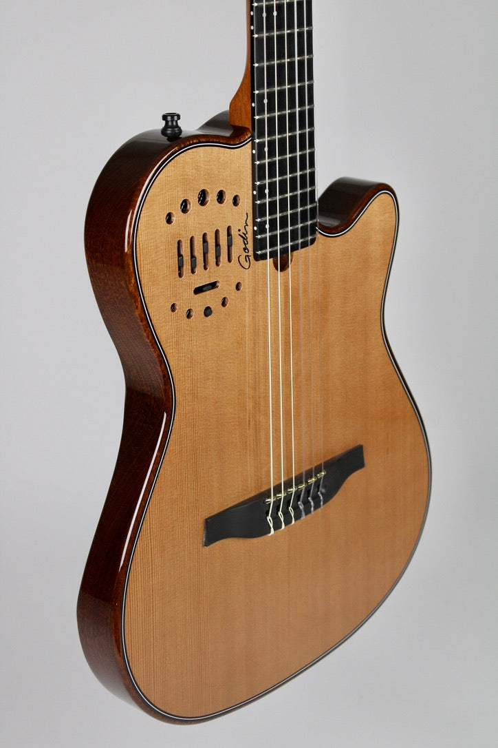 Godin Multiac Nylon Deluxe Mahogany - Natural (B-Stock)