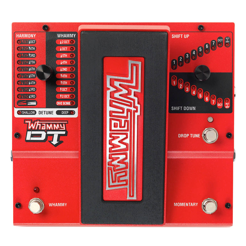 Digitech Whammy DT Classic pitch shifting pedal with drop and raised tuning