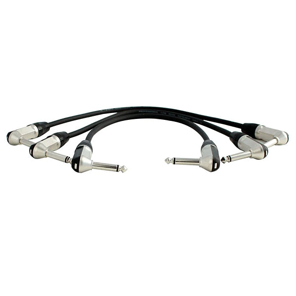 Digiflex HGG-PEDAL-PACK – Paquet de 3 câbles patch pour pédales guitare – 1/4" TS