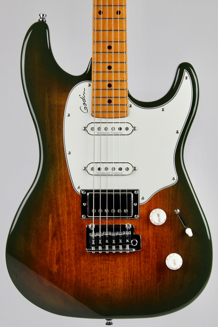 Godin Session Pro Prototype - Copper Green Burst (usagé)