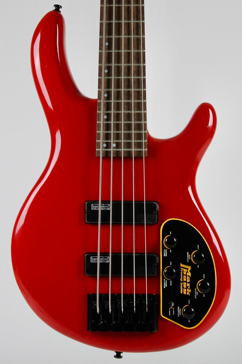 Cort C5 Deluxe Artisan Series Basse Électrique 5 cordes - Candy Red (démo)