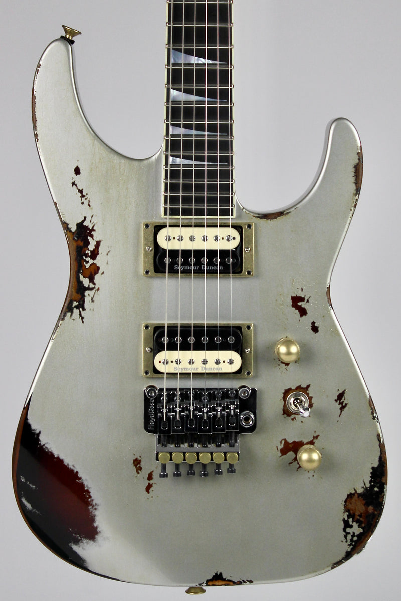 Jackson Custom Shop Limited Soloist - Inca Silver over Sunburst Tour Relic