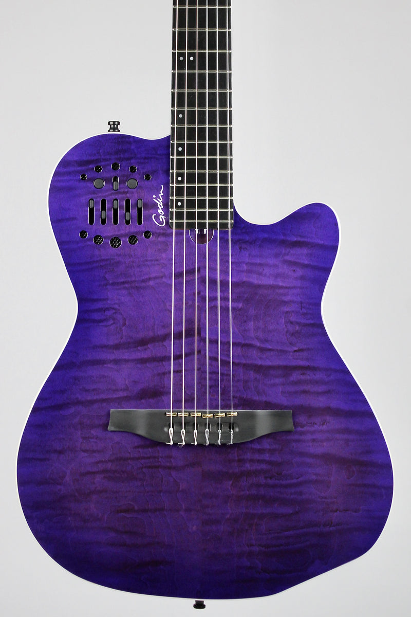 Godin ACS-SA - Trans Purple Limited edition w/Gig Bag (démo)
