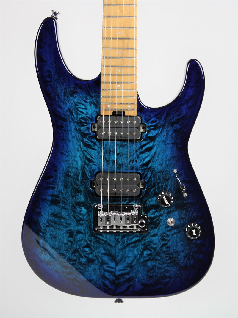 Charvel Pro-Mod DK24 HH 2PT CM QM Caramelized Maple Fingerboard Chlorine Burst (2969411521)