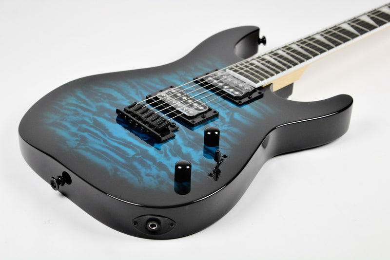 Jackson Dinky JS20 DKQ Electric Guitar - Transparent Blue (2910211586)