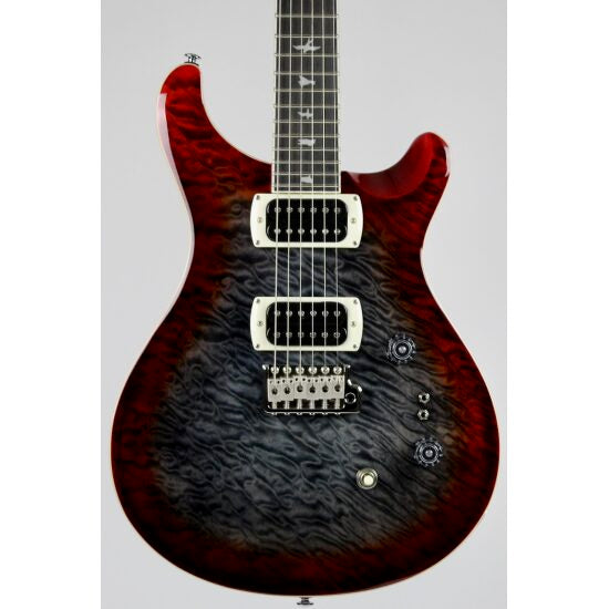 PRS SE Custom 24-08 Quilt - Charcoal Cherry Burst w/Gig Bag (115995:CG)