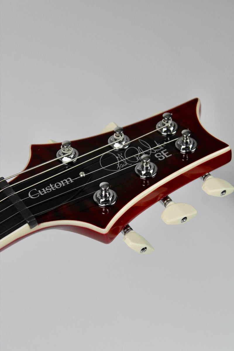 PRS SE Custom 24-08 Quilt - Charcoal Cherry Burst w/Gig Bag (115995:CG)