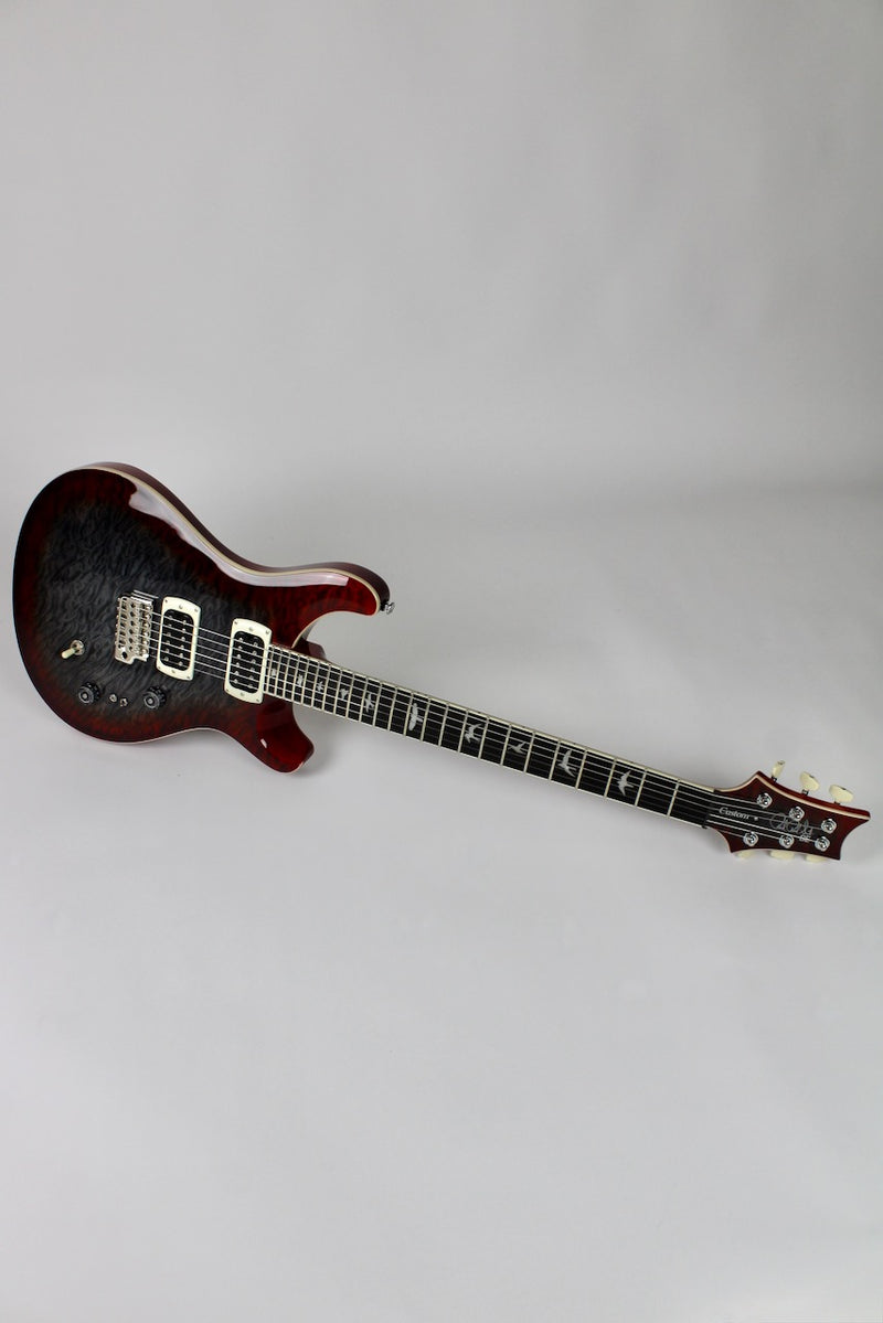 PRS SE Custom 24-08 Quilt - Charcoal Cherry Burst w/Gig Bag (115995:CG)