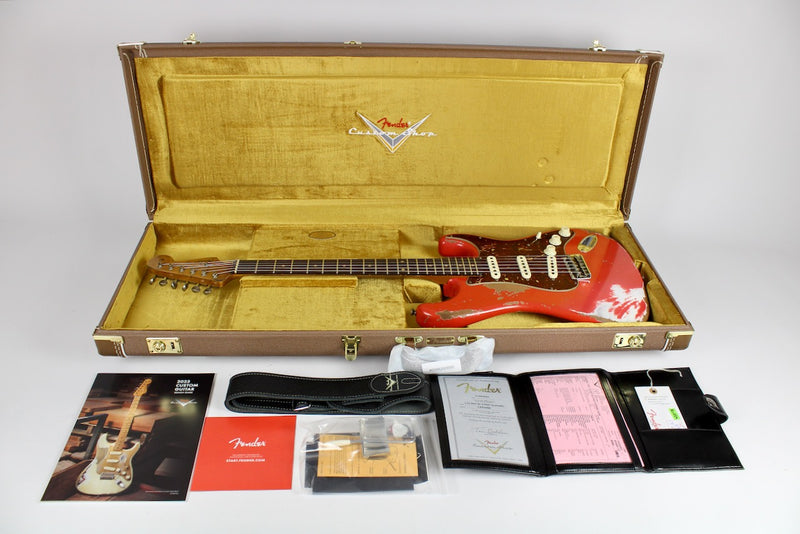 Fender Custom Shop Limited Edition Roasted Maple Neck 1960 Stratocaster Super Heavy Relic - Aged Fiesta Red w/OHSC (9236081137)
