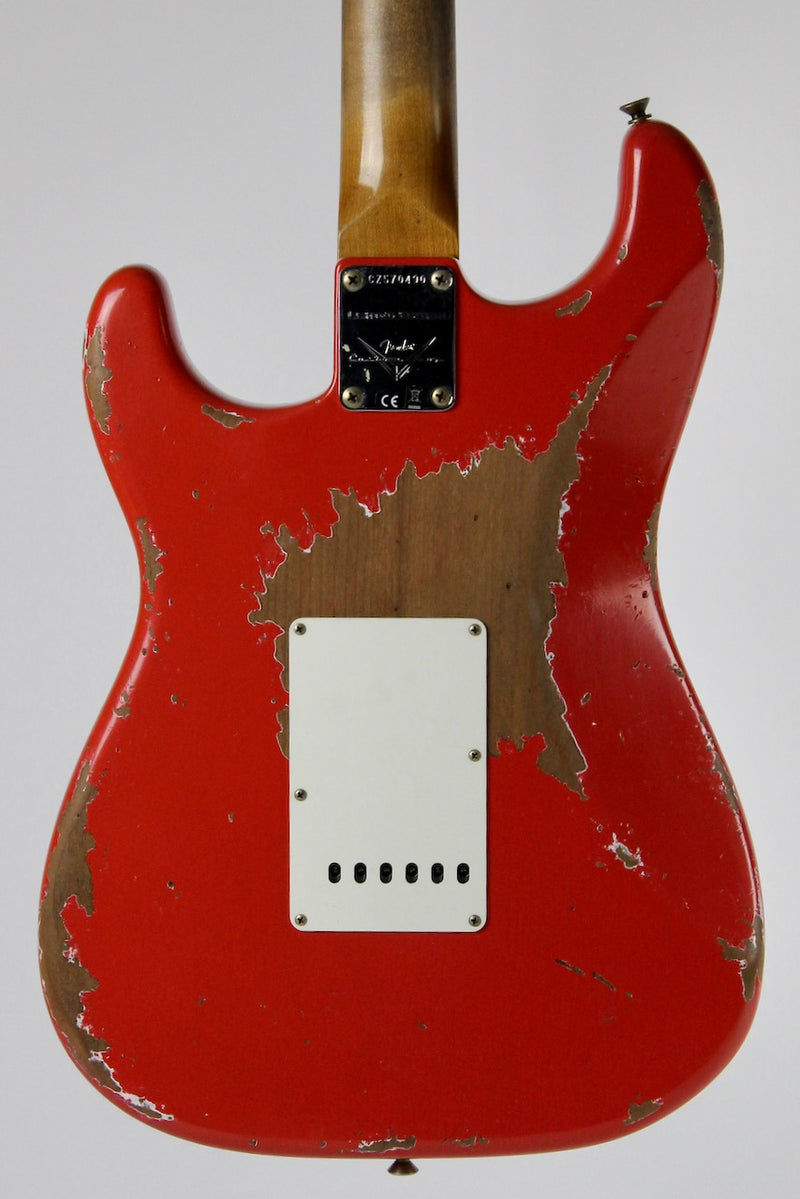 Fender Custom Shop Limited Edition Roasted Maple Neck 1960 Stratocaster Super Heavy Relic - Aged Fiesta Red w/OHSC (9236081137)