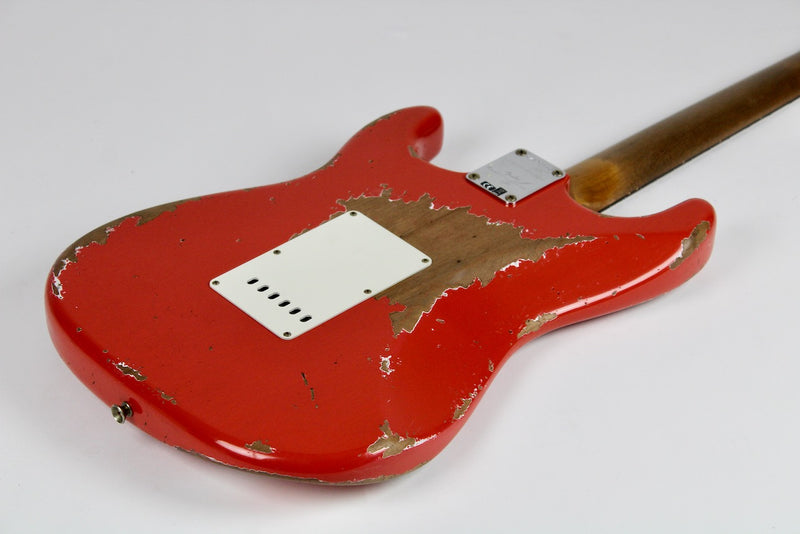 Fender Custom Shop Limited Edition Roasted Maple Neck 1960 Stratocaster Super Heavy Relic - Aged Fiesta Red w/OHSC (9236081137)