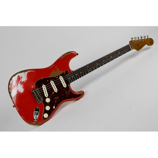 Fender Custom Shop Limited Edition Roasted Maple Neck 1960 Stratocaster Super Heavy Relic - Aged Fiesta Red w/OHSC (9236081137)