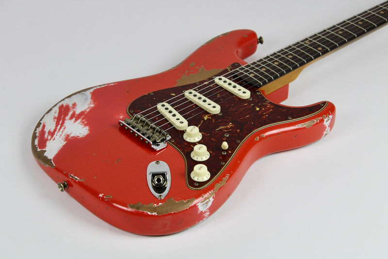 Fender Custom Shop Limited Edition Roasted Maple Neck 1960 Stratocaster Super Heavy Relic - Aged Fiesta Red w/OHSC (9236081137)
