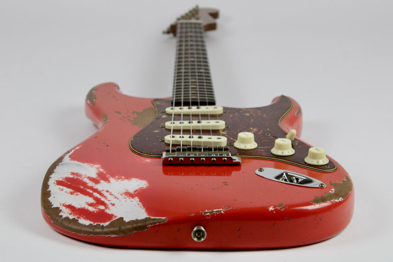 Fender Custom Shop Limited Edition Roasted Maple Neck 1960 Stratocaster Super Heavy Relic - Aged Fiesta Red w/OHSC (9236081137)