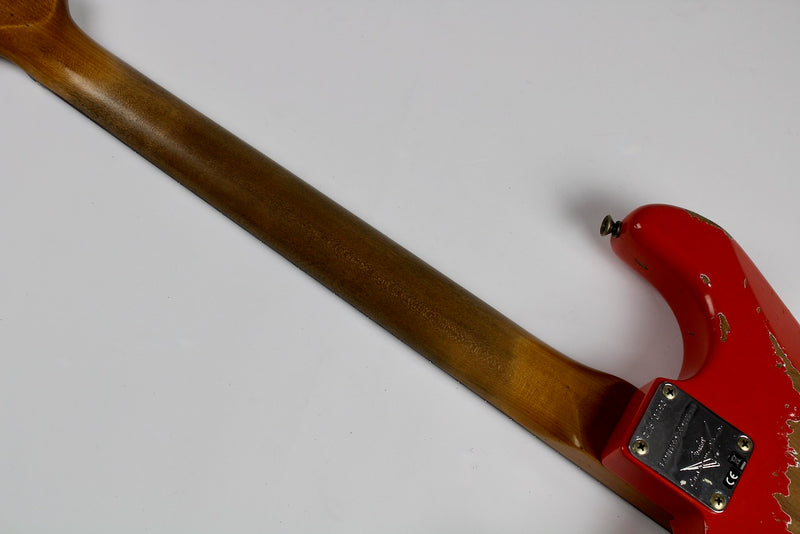 Fender Custom Shop Limited Edition Roasted Maple Neck 1960 Stratocaster Super Heavy Relic - Aged Fiesta Red w/OHSC (9236081137)