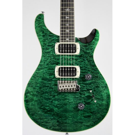PRS SE Custom 24 Quilt - Teal Black w/Gig Bag (115978:TK)