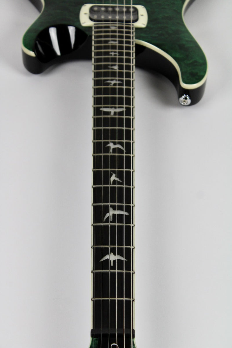 PRS SE Custom 24 Quilt - Teal Black w/Gig Bag (115978:TK)