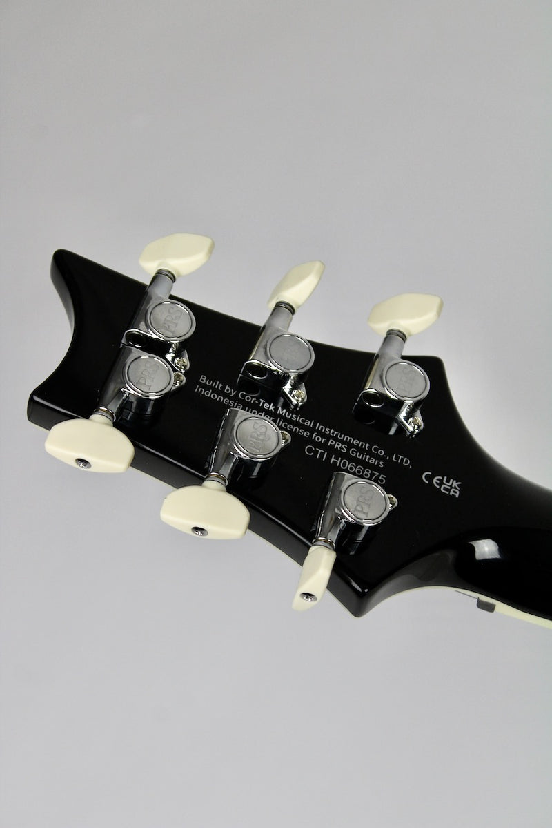 PRS SE Custom 24 Quilt - Teal Black w/Gig Bag (115978:TK)