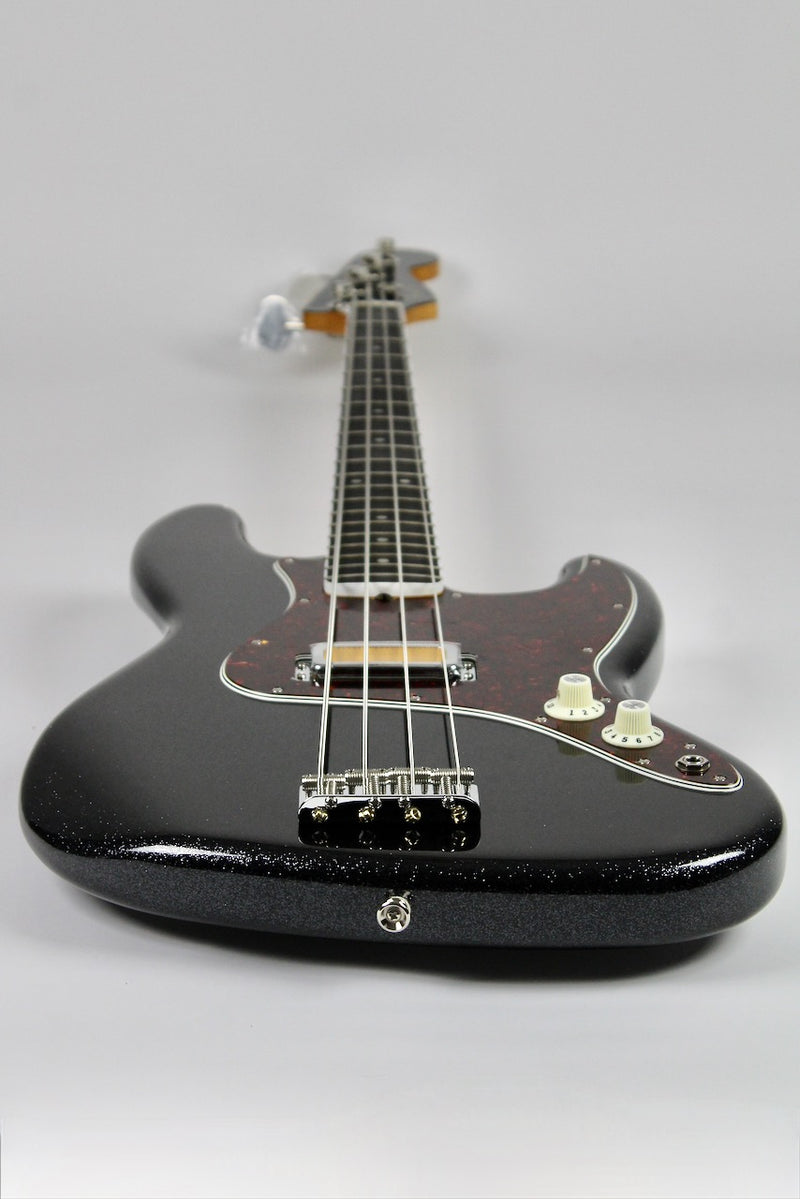 Fender Limited-Edition Gold Foil Jazz Bass - Black Sparkle w/Gig Bag (0140711398)