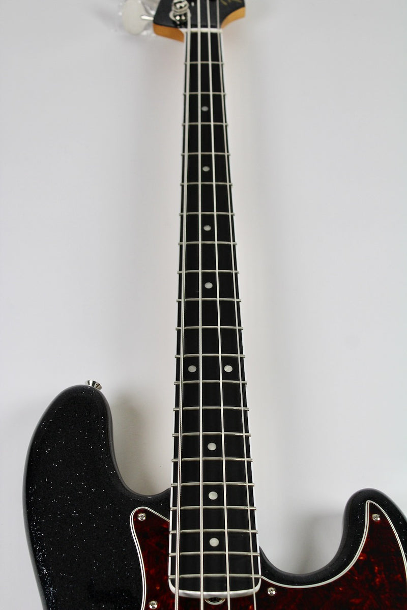 Fender Limited-Edition Gold Foil Jazz Bass - Black Sparkle w/Gig Bag (0140711398)