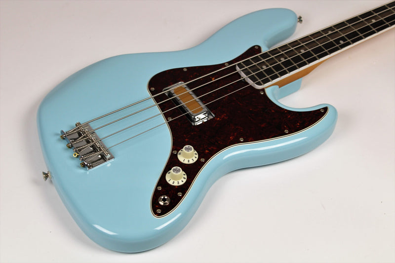 Fender Gold Foil Jazz Bass 4-string Bass Guitar 2023 - Sonic Blue W/GigBag (0140711372)