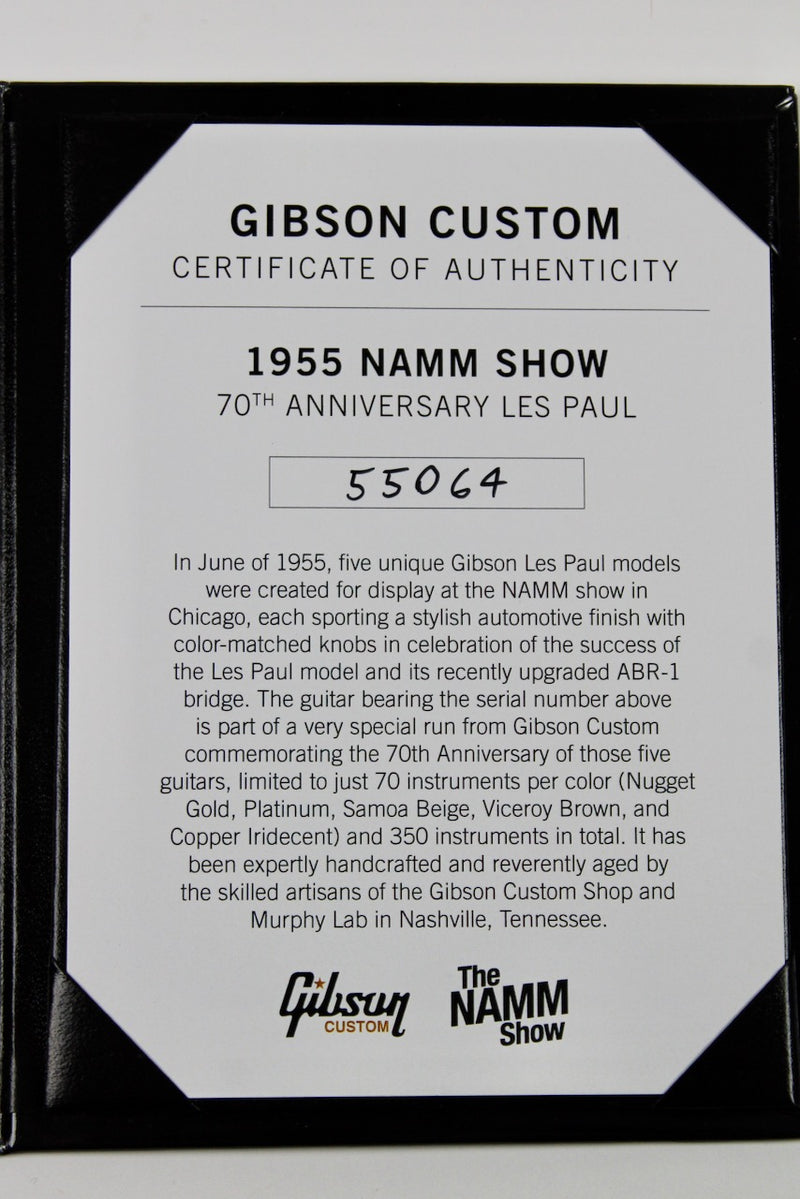 Gibson Custom Shop 1955 NAMM Show Commemorative Edition Les Paul - Copper Iridescent w/OHSC (LPR55PSL22552)
