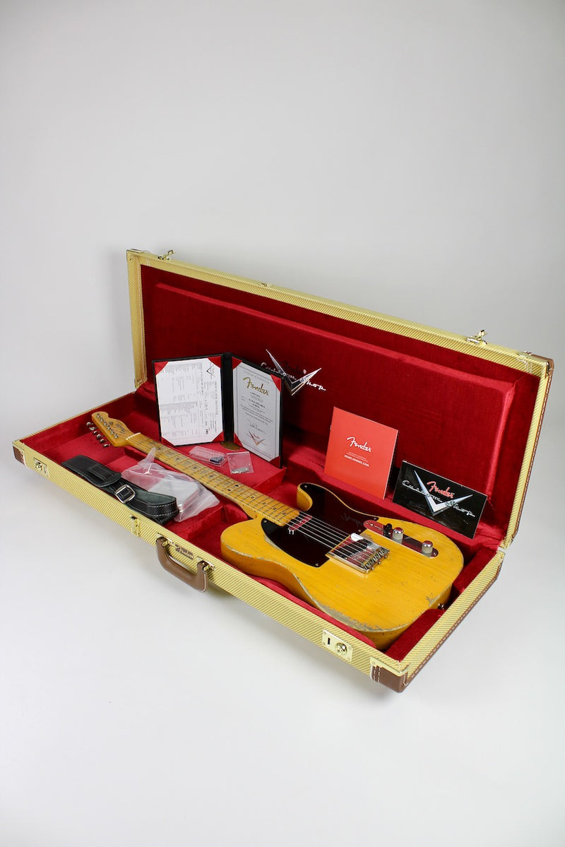 Fender Todd Krause Master Built '52 Telecaster Heavy Relic - Butterscotch Blonde 2023 w/OHSC (9211003074)