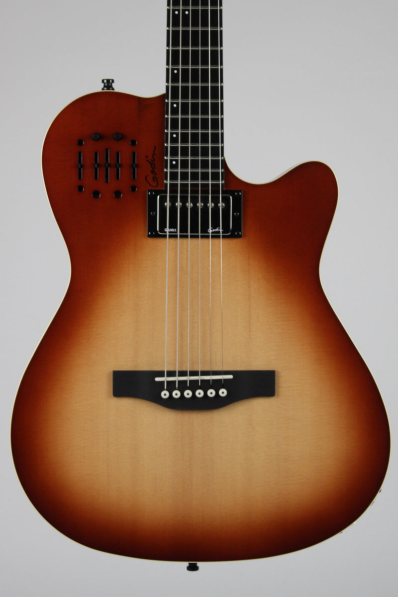 Godin A6 Ultra Prototype (Table en Épinette) - Burst (démo)