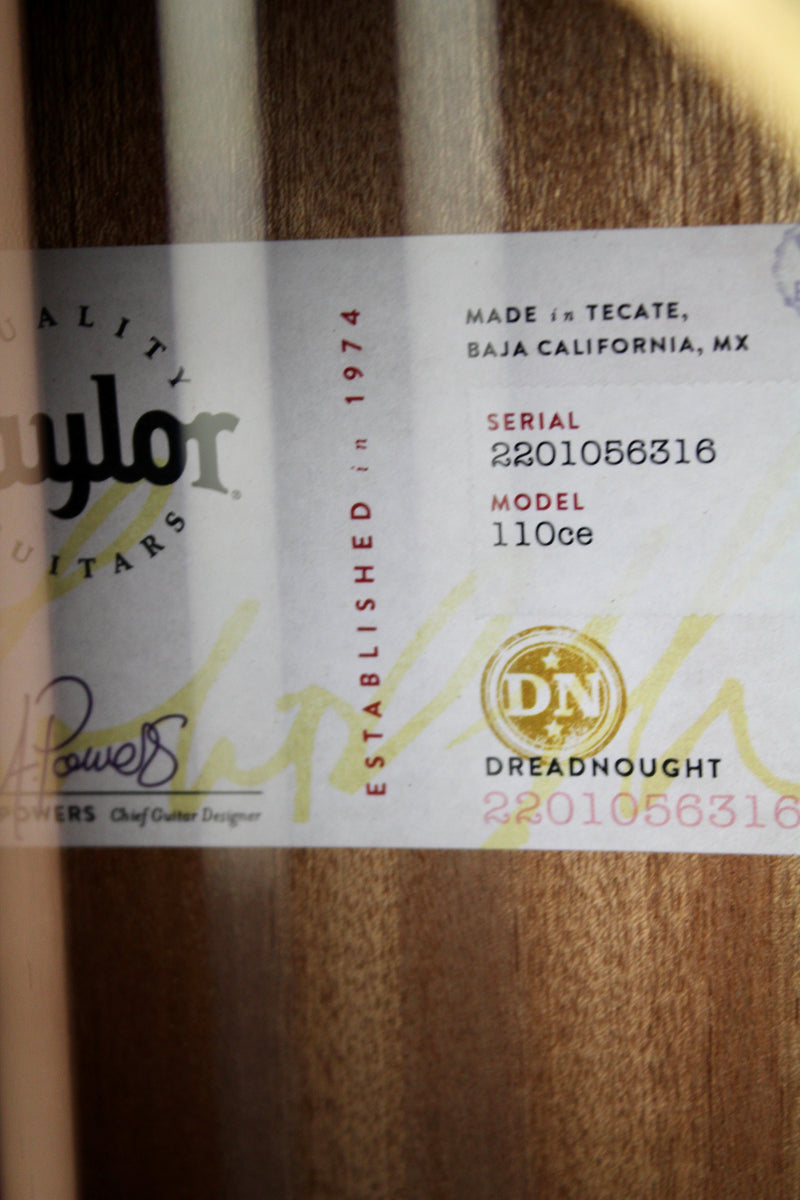 Taylor 110ce avec étui souple