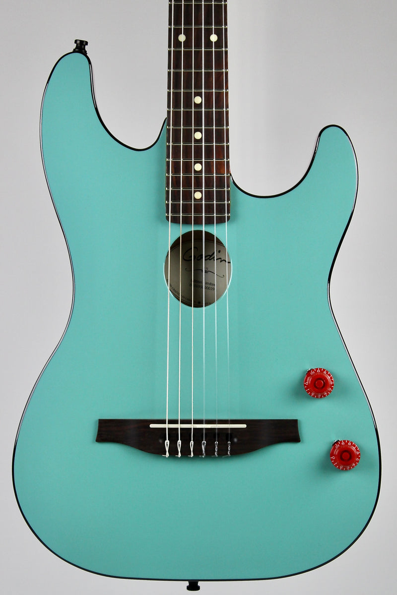 Godin G Tours thinline Limited Edition (one of a kind) - Green/Red (demo)