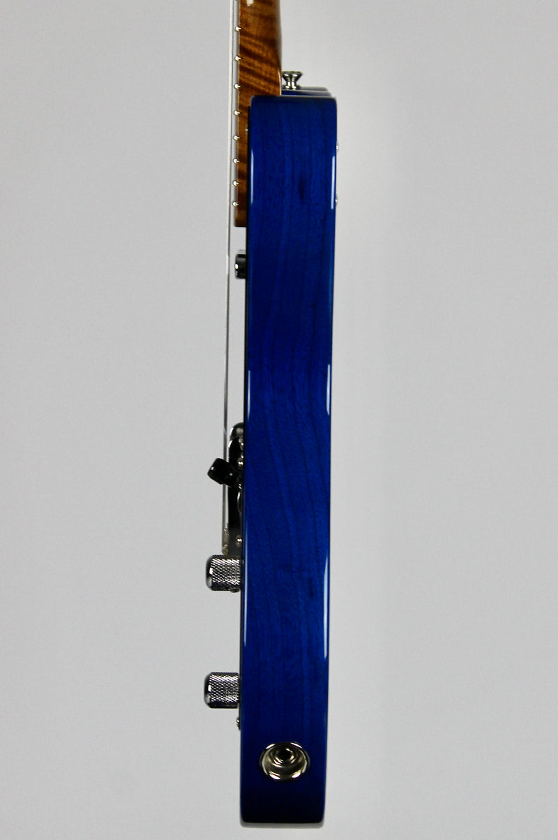 Fender Custom Shop American Custom Telecaster NOS, Roasted 3A Flame Maple Neck - Sapphire Blue Transparent