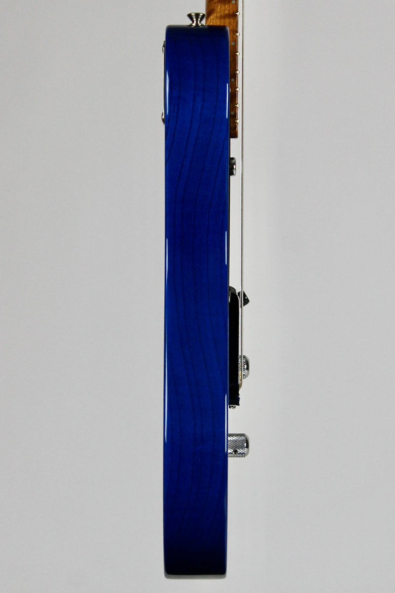 Fender Custom Shop American Custom Telecaster NOS, Roasted 3A Flame Maple Neck - Sapphire Blue Transparent